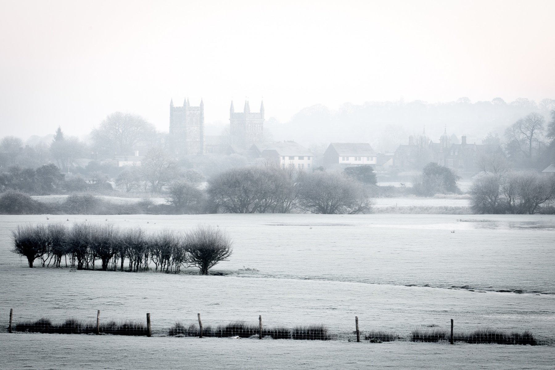 Wimborne frosty morning