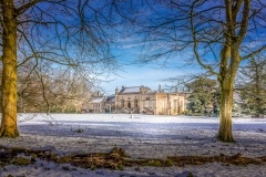 Abbey in the snow