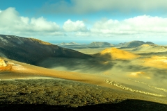 Golden colours of Timanfaya