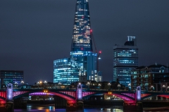 The Shard blue