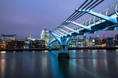 Millenium Bridge blue 2