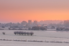 Wimborne cold morning glow