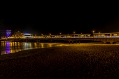 Pier on a cold winters night