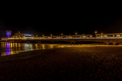 Pier on a cold winters night